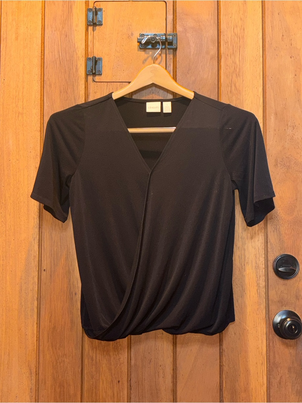 Chico’s Short-Sleeve V-Neck Wrap Top